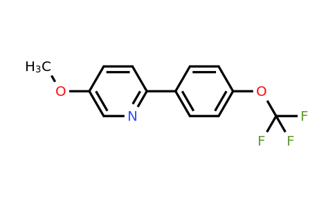 1261463-68-6 | 5-Methoxy-2-(4-(trifluoromethoxy)phenyl)pyridine
