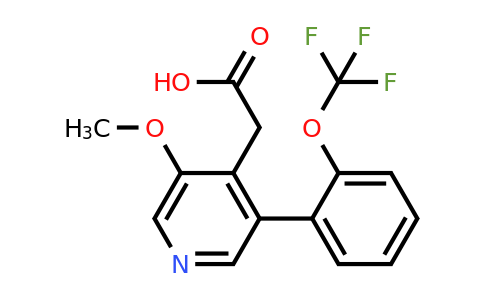1261463-80-2 | 3-Methoxy-5-(2-(trifluoromethoxy)phenyl)pyridine-4-acetic acid