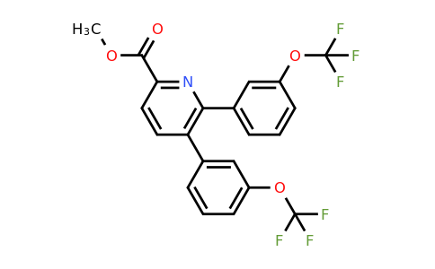 1261464-36-1 | Methyl 5,6-bis(3-(trifluoromethoxy)phenyl)picolinate