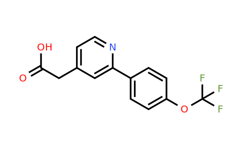 1261465-98-8 | 2-(4-(Trifluoromethoxy)phenyl)pyridine-4-acetic acid