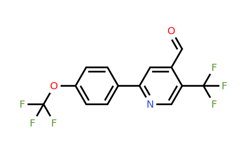 1261466-29-8 | 2-(4-(Trifluoromethoxy)phenyl)-5-(trifluoromethyl)isonicotinaldehyde