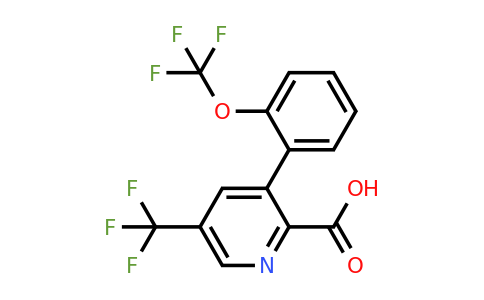 1261466-32-3 | 3-(2-(Trifluoromethoxy)phenyl)-5-(trifluoromethyl)picolinic acid