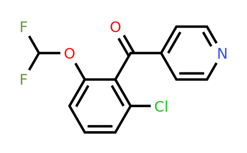1261468-10-3 | 4-(2-Chloro-6-(difluoromethoxy)benzoyl)pyridine