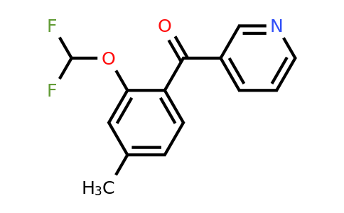 1261468-26-1 | 3-(2-(Difluoromethoxy)-4-methylbenzoyl)pyridine