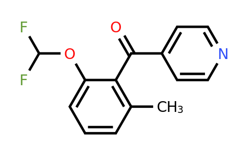 1261468-28-3 | 4-(2-(Difluoromethoxy)-6-methylbenzoyl)pyridine