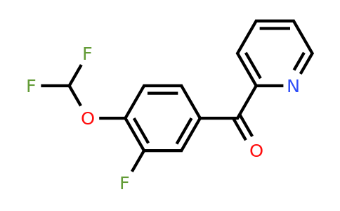 1261468-65-8 | 2-(3-Fluoro-4-(difluoromethoxy)benzoyl)pyridine