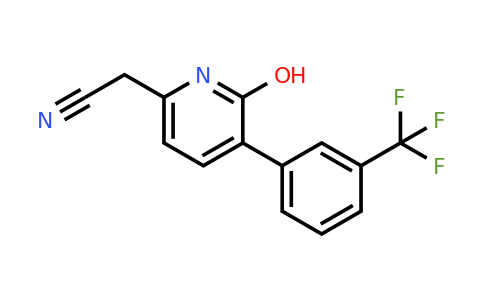 1261471-64-0 | 2-Hydroxy-3-(3-(trifluoromethyl)phenyl)pyridine-6-acetonitrile