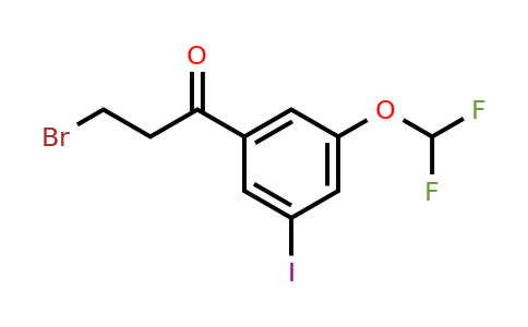 1261475-43-7 | 3-Bromo-3'-(difluoromethoxy)-5'-iodopropiophenone