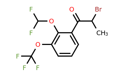 1261475-65-3 | 2-Bromo-2'-(difluoromethoxy)-3'-(trifluoromethoxy)propiophenone