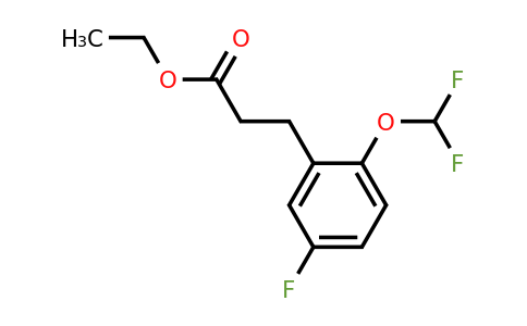 1261476-05-4 | Ethyl 3-(2'-(difluoromethoxy)-5'-fluorophenyl)propionate
