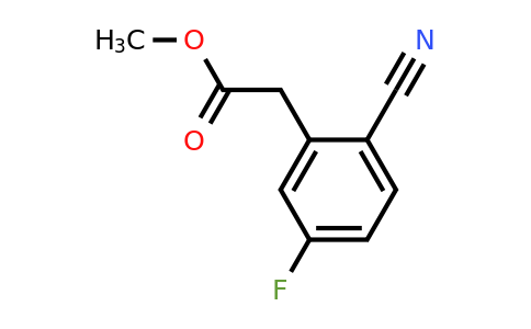 1261476-62-3 | Methyl 2-cyano-5-fluorophenylacetate