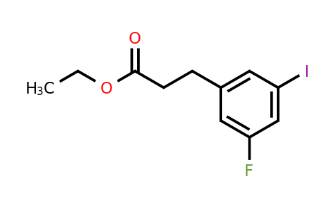 1261476-85-0 | Ethyl 3-(3'-fluoro-5'-iodophenyl)propionate
