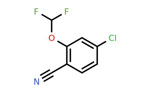 1261477-21-7 | 4-Chloro-2-(difluoromethoxy)benzonitrile