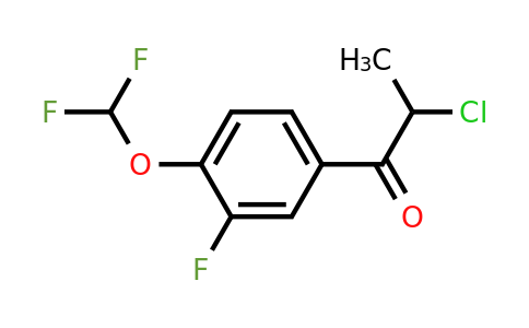 1261477-42-2 | 2-Chloro-4'-(difluoromethoxy)-3'-fluoropropiophenone