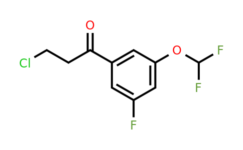 1261477-52-4 | 3-Chloro-3'-(difluoromethoxy)-5'-fluoropropiophenone