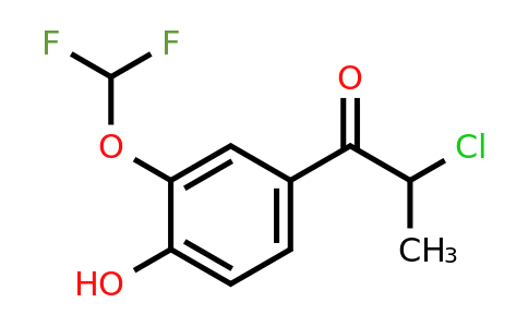 1261477-62-6 | 2-Chloro-3'-(difluoromethoxy)-4'-hydroxypropiophenone
