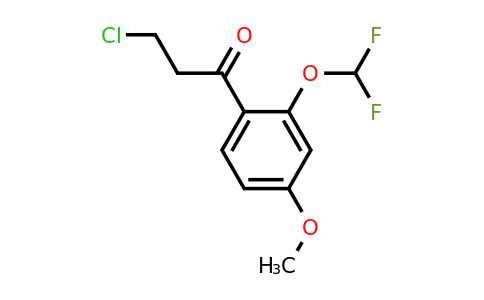 1261478-31-2 | 3-Chloro-2'-(difluoromethoxy)-4'-methoxypropiophenone
