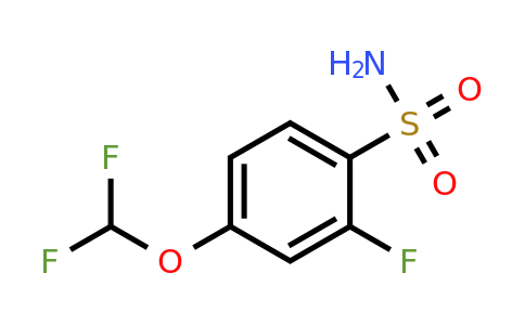 1261478-33-4 | 4-(Difluoromethoxy)-2-fluorobenzenesulfonamide
