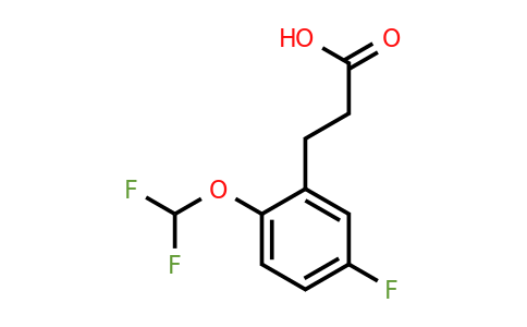 1261478-46-9 | 3-(2'-(Difluoromethoxy)-5'-fluorophenyl)propionic acid