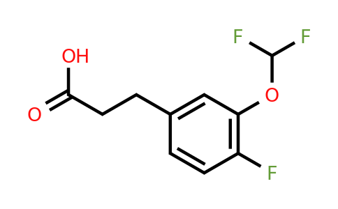 1261478-50-5 | 3-(3'-(Difluoromethoxy)-4'-fluorophenyl)propionic acid