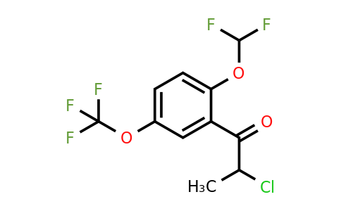 1261479-00-8 | 2-Chloro-2'-(difluoromethoxy)-5'-(trifluoromethoxy)propiophenone