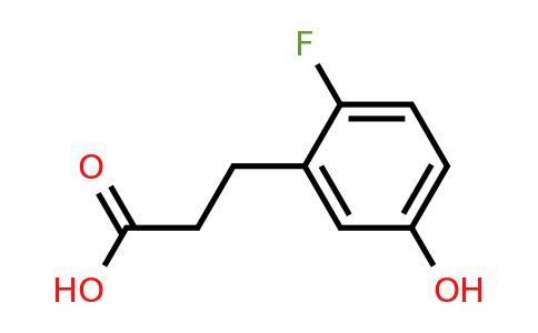 1261479-70-2 | 3-(2-Fluoro-5-hydroxyphenyl)propanoic acid