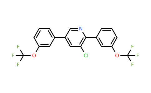 1261483-36-6 | 2,5-Bis(3-(trifluoromethoxy)phenyl)-3-chloropyridine