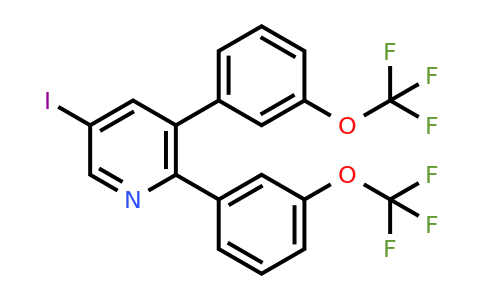 1261483-62-8 | 2,3-Bis(3-(trifluoromethoxy)phenyl)-5-iodopyridine