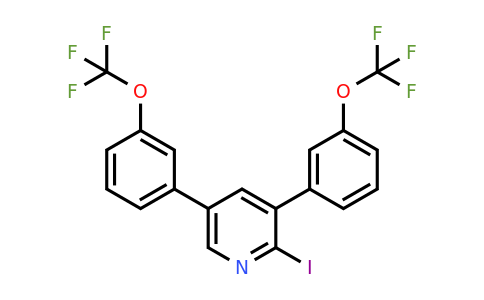 1261483-67-3 | 3,5-Bis(3-(trifluoromethoxy)phenyl)-2-iodopyridine