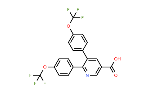 1261483-80-0 | 5,6-Bis(4-(trifluoromethoxy)phenyl)nicotinic acid
