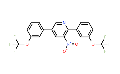 1261483-86-6 | 2,5-Bis(3-(trifluoromethoxy)phenyl)-3-nitropyridine