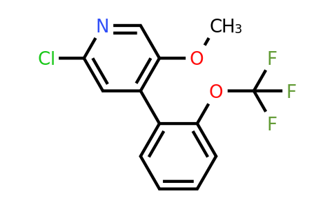 1261484-37-0 | 2-Chloro-5-methoxy-4-(2-(trifluoromethoxy)phenyl)pyridine