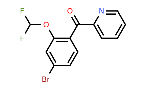 1261485-02-2 | 2-(4-Bromo-2-(difluoromethoxy)benzoyl)pyridine