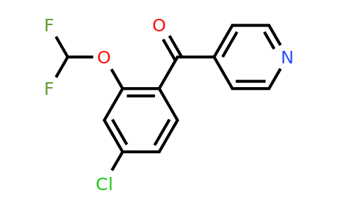 1261485-41-9 | 4-(4-Chloro-2-(difluoromethoxy)benzoyl)pyridine