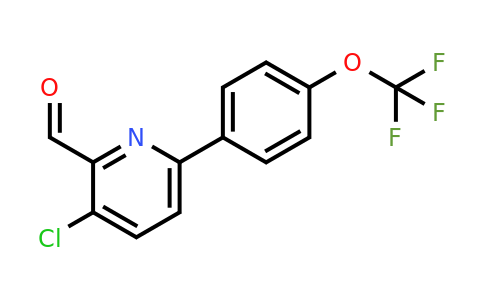 1261485-80-6 | 3-Chloro-6-(4-(trifluoromethoxy)phenyl)picolinaldehyde