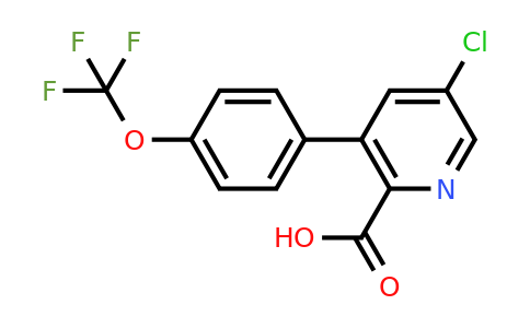 1261485-83-9 | 5-Chloro-3-(4-(trifluoromethoxy)phenyl)picolinic acid