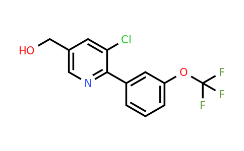 1261486-17-2 | 3-Chloro-2-(3-(trifluoromethoxy)phenyl)pyridine-5-methanol