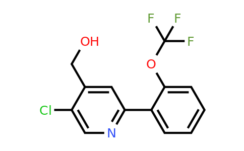1261486-30-9 | 5-Chloro-2-(2-(trifluoromethoxy)phenyl)pyridine-4-methanol