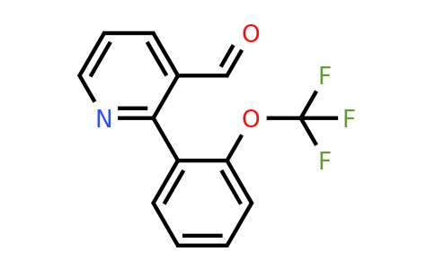 1261486-45-6 | 2-(2-(Trifluoromethoxy)phenyl)nicotinaldehyde