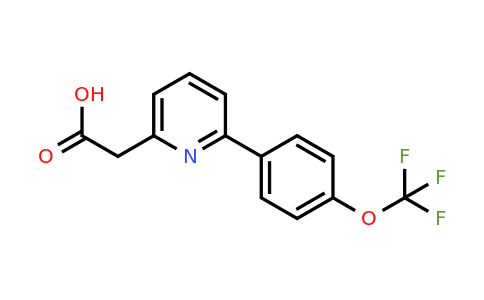 1261486-55-8 | 6-(4-(Trifluoromethoxy)phenyl)pyridine-2-acetic acid