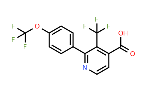 1261486-69-4 | 2-(4-(Trifluoromethoxy)phenyl)-3-(trifluoromethyl)isonicotinic acid