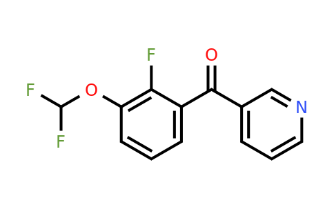 1261488-44-1 | 3-(2-Fluoro-3-(difluoromethoxy)benzoyl)pyridine
