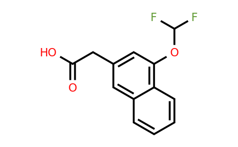 1261488-68-9 | 1-(Difluoromethoxy)naphthalene-3-acetic acid