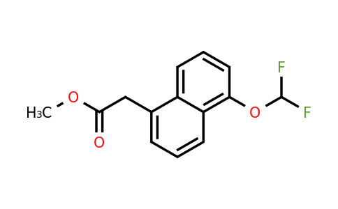 1261491-44-4 | Methyl 1-(difluoromethoxy)naphthalene-5-acetate