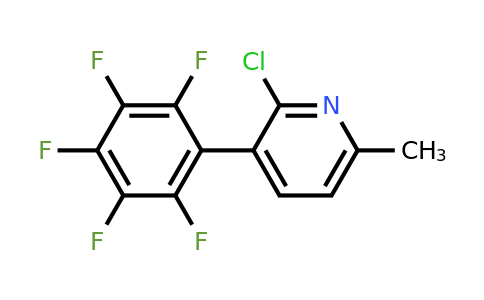 2-Chloro-6-methyl-3-(perfluorophenyl)pyridine