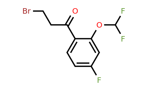 1261495-11-7 | 3-Bromo-2'-(difluoromethoxy)-4'-fluoropropiophenone