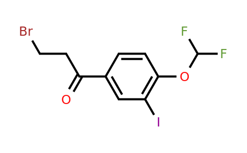 1261495-30-0 | 3-Bromo-4'-(difluoromethoxy)-3'-iodopropiophenone