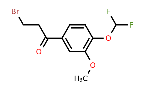 1261495-41-3 | 3-Bromo-4'-(difluoromethoxy)-3'-methoxypropiophenone