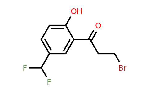 1261496-07-4 | 3-Bromo-5'-(difluoromethyl)-2'-hydroxypropiophenone
