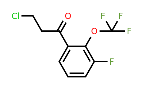 1261497-65-7 | 3-Chloro-3'-fluoro-2'-(trifluoromethoxy)propiophenone